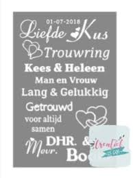 Tekstbord Huwelijk Creatief En Kado Kado Traktatie Shop