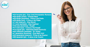 Zile libere în 2021 sunt: Zile Libere 2019 Prezentare Detaliata Ciel Romania Ciel Romania