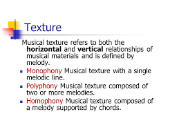 Glossary of musical terms 132 c cadence: Elements Of Music Intro To Intro To Music 6 Major Elements Of Music Texture Melody Rhythm Dynamics Timbre Harmony Form Ppt Download