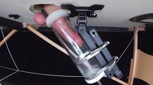 Milking Table Machine Pumps My Cock Dry - FAPCAT