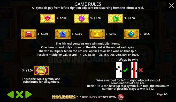Aztec Gems Megaways (Pragmatic Play) Slot Review & Demo