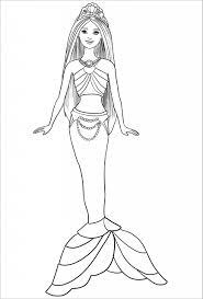 They develop imagination, teach a kid to be accurate and attentive. Mermaid Barbie Coloring Page Coloringbay