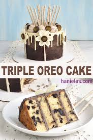 This creamy oreo poke cake recipe is one of our favorite easy and delicious cakes to throw together for any occasion. Triple Oreo Cake Haniela S Recipes Cookie Cake Decorating Tutorials