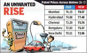 Therefore, the increase in the price of fuel was only caused by the international oil price, the ministry said in a statement. Petrol Price In Hyderabad Second Highest Among Metros Hyderabad News Times Of India