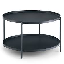 Gold modern oval coffee table with metal frame and tempered glass. 32 Lipton Metal Coffee Table Black Wyndenhall Target