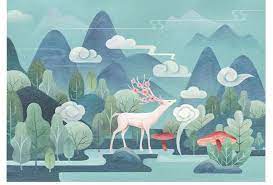 When autocomplete results are available use up and down arrows to review and enter to select. Hand Painted Cartoon Trees With Deer Nursery Children Etsy In 2021 Cartoon Trees Mural Kids Wallpaper