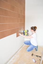 Most people choose 5, 6 or 8 inch wide planks. Faux Shiplap Wall For 20