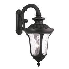 Livex Lighting Oxford 4 Light Black Outdoor Wall Sconce 78701 04 The Home Depot