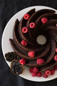 Black Garlic Chocolate Cake With Raspberry Sauce Recipe Chocolate Raspberry Cake Chocolate Chip Cookies Delicious Desserts
