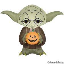 Gemmy Industries Yard Inflatables Yoda With Pumpkin 3 Ft Walmart Com