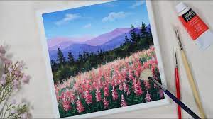 The bonuses have instant access so you can start creating right away! Coral Flower Fields Easy Acrylic Painting For Beginners Paintingtutorial Youtube