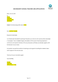 How To Create A Job Application Letter For Secondary School Teacher?  Download Th… | Application Letter For Teacher, Jobs For Teachers, Job  Application Letter Sample