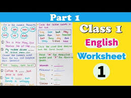 1st grade english language arts. Class 1 English Worksheets Jobs Ecityworks
