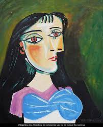 Photo of picasso with weeping woman painting dora maar was picasso's mistress from 1936 until 1944. Portrait Of A Women Pablo Picasso Inspired By Wikigallery Org The Largest Gallery In The World