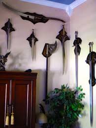 Nerdy Office Decor Geek Geek Office Decor In 2020 Geek Room Nerd Decor Sword Display