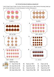 Y4finding Fractions Of Amounts Number Worksheets Fractions Fractions Worksheets Number Worksheets