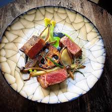Foodstar Charles Lee Chasoldboy Shared A New Image On Foodstarz Beef Sirloin Burnt Apple Pea Puree Charred Squash On Amazing Food Food Food Presentation