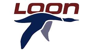 Letter t stands in in the negative space between m and n. Loon Mtn Logo Infrasense Inc