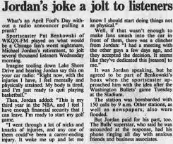 The Two Times Michael Jordan Played Pretty Good April Fools Jokes Sbnation Com