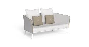 Diamond garden kingston klappstuhl aluminium/textilene weiß/creme. Milo Two Seater Sofa Italian Garden Furniture Talenti