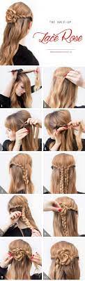 Smooth down the hair with your use a comb to give yourself a middle part and gather all of your hair back. 41 Diy Cool Easy Hairstyles That Real People Can Do At Home Diy Projects For Teens