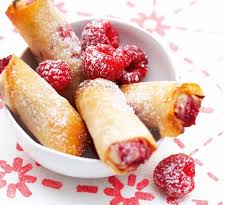 Recette Avec Astuce De Lignac Nems Aux Framboises Et Chocolat Blanc Recette Recette Nems Recette Recettes De Cuisine
