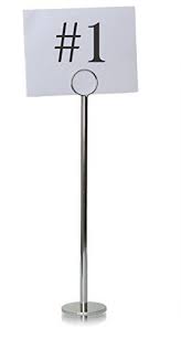 Tiger Chef Table Number Holders Table Number Stands Place Https Www Amazon Com Dp B00np8cv2y Ref Cm Sw R Pi Menu Holders Silver Table Table Number Stands