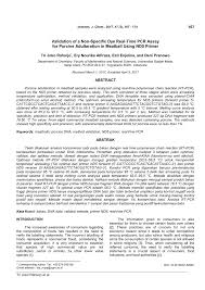 The Result Of Pcr Specificity And Sensitivity Test For The Specific Download Scientific Diagram