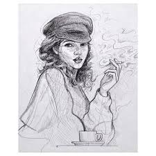 Gabriela Gaby On Instagram With Kate Quicksketch Crosshatching Crosshatch Woman Pencil Pen Drawings Girl Drawing Sketches Cool Art Drawings