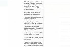 Klarifikasi Resep Obat Diklaim Bisa Dikonsumsi Pasien Covid 19 Tanpa Ke Rs Halaman All Kompas Com