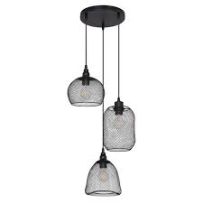Trova tantissime idee per abat jour design moderne. Plafonnier Pendule Lampe Suspendue Salon Salle A Manger Lumiere 3 Nuances Metal Noir Mat Etc Shop Lampes Mobilier Technologie Tout D Une Source Etc Shop