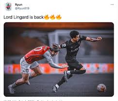 Lingardinho •best young prospect in world (unbelievable movements ):0. Meme Kocak Lord Lingard Jebloskan Dua Gol