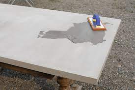 This project is simple enough for even beginning woodworkers to tackle. Diy Concrete Table Top She Holds Dearly