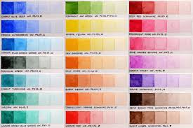 My Color Chart Of Winsor Newton Professional And Schmincke