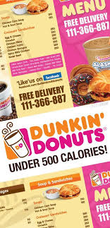 Fast Food Under 500 Dunkin Donuts Dunkin Donuts Menu