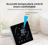Thermostat,Temperature Lcd Wall 16a Funien Black 16A Electric Heating