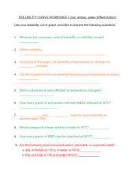Δ solute 1 ) and further calculated the capacity ( c ∞ 2 ) and selectivity ( s ∞ 12 ) of feasible ils in the target solute. Solubility Curve Worksheet