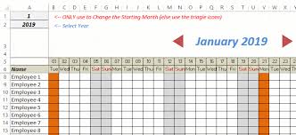 free excel leave tracker template updated for 2019