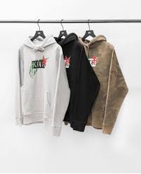 Kith In Bloom Classic Logo Hoodie Black Gray Cotton Coat K12