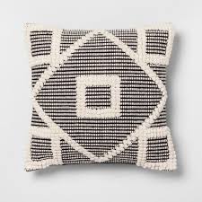 Black And White Throw Pillows Target Square Diamond Pillow Black Cream Opalhouse Throw Pillows Diamond Pillows White Throw Pillows