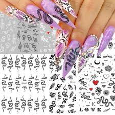 Nail art studs for studs nails and studded nails and zip nails for zipper nails with water decals to for leather polish latest 2013 diy, nail art video for biker videos 2013, circle studs cute nails with cute. 3d Nail Sticker Black Snake Multicolor Dragon Butterfly Nails Art Stickers Design Transfer Nail Decals Diy Nail Art Decorations Stickers Decals Aliexpress