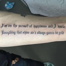 Np Ink On Instagram I M On The Pursuit Of Happiness And I Know Everything That Shine Ain T Always G Kid Cudi Tattoos Happiness Tattoo Body Art Tattoos