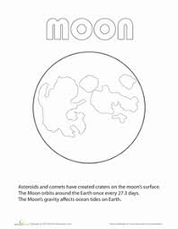 Moon Coloring Page Worksheet Education Com Moon Coloring Pages Planet For Kids Coloring Pages