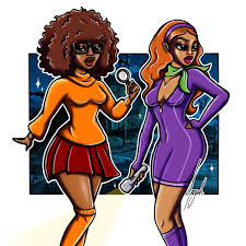 Velma and Daphne Fanart 💜 : r/Scoobydoo