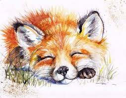 Fox Watercolour Painting Fox Watercolour Print Wildlife Art Etsy Fox Painting Watercolor Fox Fox Art