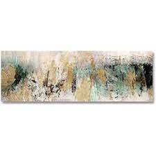 Fajerminart Stampa Su Tela Golden Green Quadri Astratti Quadri Moderni Dipinto Su Tela Adat Arte Della Parete Astratta Dipinti Contemporanei Dipinto Su Tela