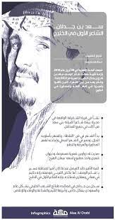 إنفوجرافيك سعد بن جدلان الشاعر الأول في الخليج جراف إنفوجرافيك الشعراء صحيفة مكة Infographic Memes Personalized Items