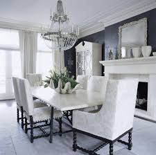 .lists about black and white kitchen ideas, black and white living rooms and even bedrooms! Greige Traditional Home Show Houses In White Black And White Dining Room Beautiful Dining Rooms White Dining Room