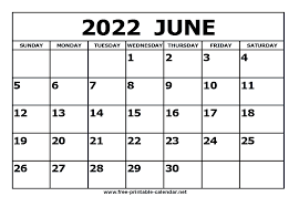 free printable june 2022 calendar