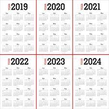 Mar 28, 2020 · el calendario 2024 es generado automáticamente y siempre se puede ver aquí. Simple Calendar For 2019 2020 2021 2022 2023 And 2024 Years Stock Vector Illustration Of Horizontal Background 135537398